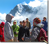 Sociology 499 students in Himalayas, Nepal, photo